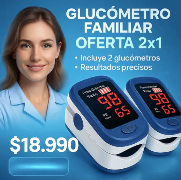 Glucómetro Digital 2x1 - Controla tu salud sin salir de casa✨
