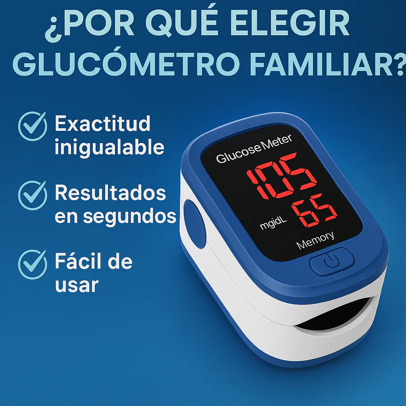 Glucómetro Digital 2x1 - Controla tu salud sin salir de casa✨