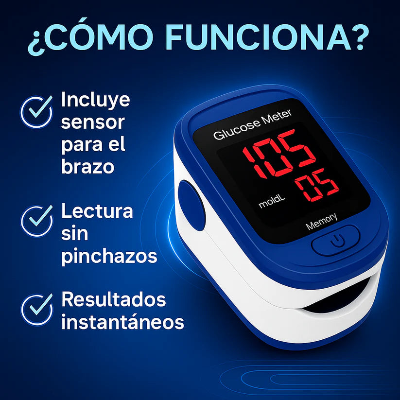Glucómetro Digital 2x1 - Controla tu salud sin salir de casa✨
