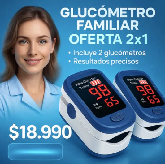 Glucómetro Digital 2x1 - Controla tu salud sin salir de casa✨