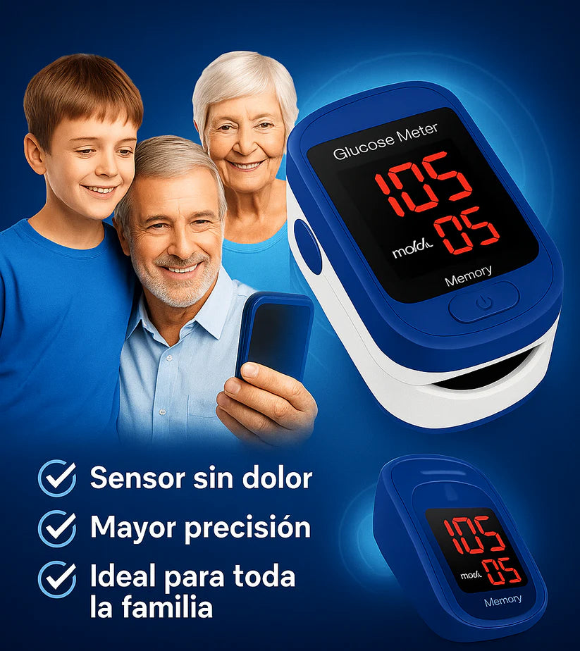 Glucómetro Digital 2x1 - Controla tu salud sin salir de casa✨